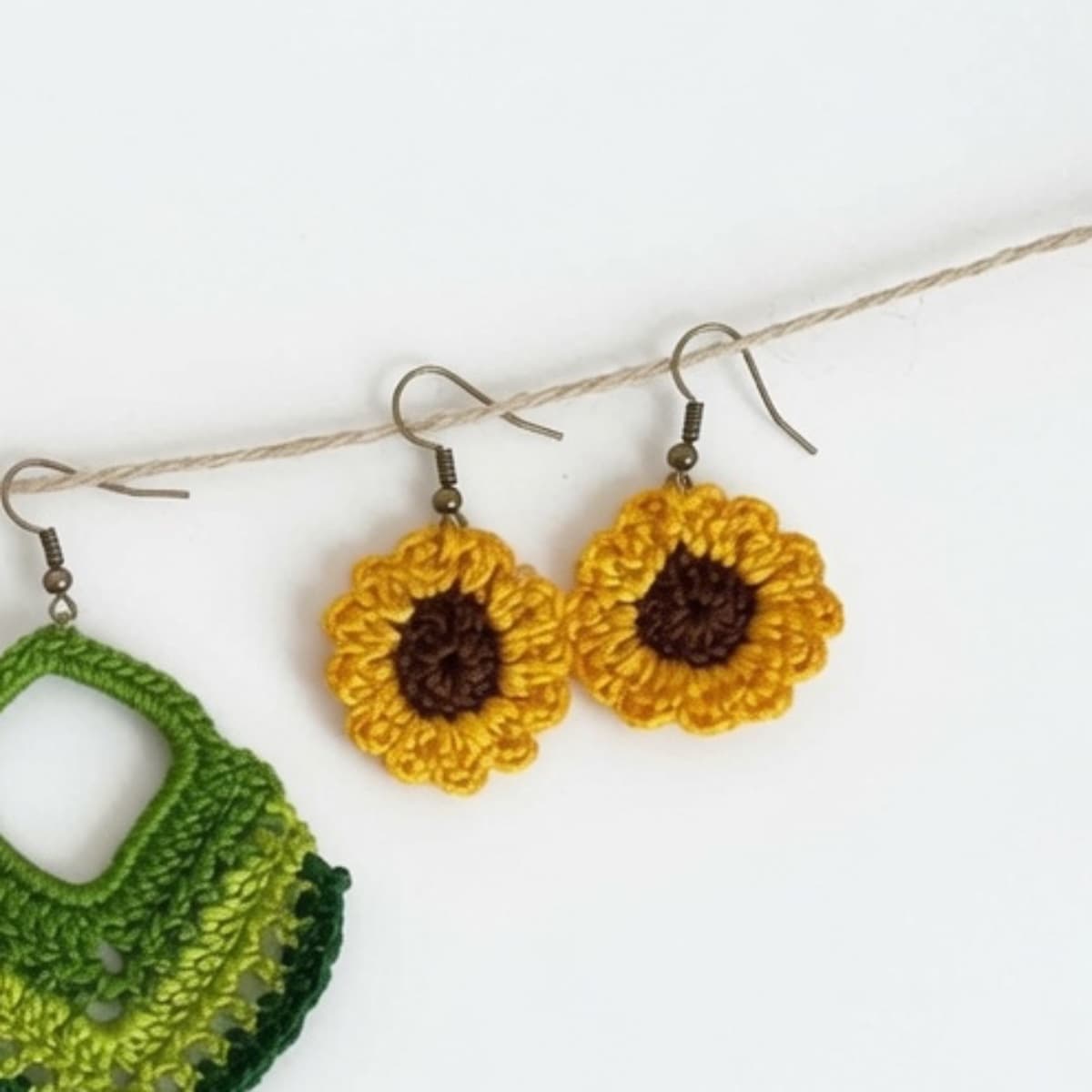 Pendientes girasol - imagen 2 de 2